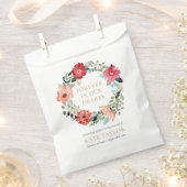 Floral Wreatal Funeral Memorial Seed Packet Bedankzakje (Geknipt)