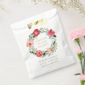 Floral Wreatal Funeral Memorial Seed Packet Bedankzakje (Gezegeld)