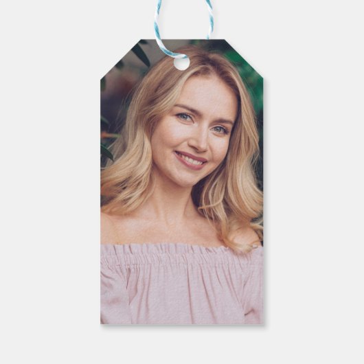 Floral Wreatal Funeral Memorial Seed Packet Foto Cadeaulabel (Achterkant)