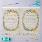 Floral Wreate Botanisch weefsel Tissuepapier (Craft)