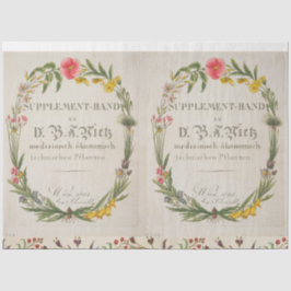 Floral Wreate Botanisch weefsel Tissuepapier