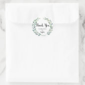 Floral Wreate Branch Botanical Dank je wel Ronde Sticker (Tas)