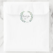 Floral Wreate Branch Botanical Dank je wel Ronde Sticker (Tas)