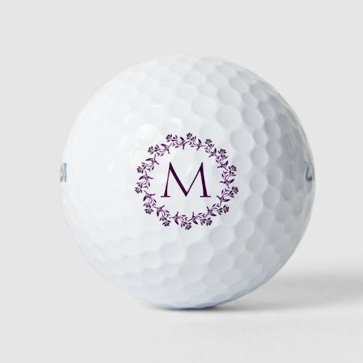 Floral Wreate met Monogram Golfballen (Voorkant)