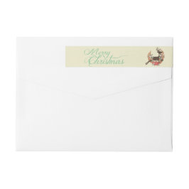 Floral Wreater Wraparound Label
