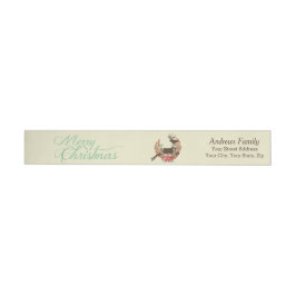Floral Wreater Wraparound Label