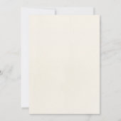 Floral Wreath Baby eerste verjaardag uitnodiging (Achterkant)