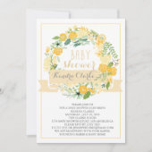 FLORAL WREATH | BABY SHOWER INVITATIE KAART (Voorkant)