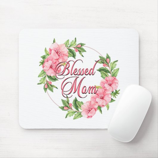 Floral Wreath Blessed Mam Muismat (Met muis)