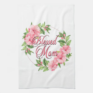 Floral Wreath Blessed Mam Theedoek