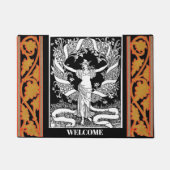  Floral Wreath Doormat Deurmat (Voorkant)