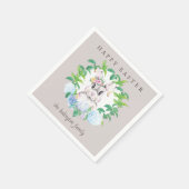 Floral Wreath Easter, op maat gemaakt Servet (Hoek)