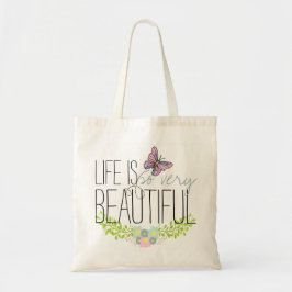 Floral Wreath en Butterfly BOHO Muslin Tote Bag