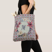 Floral Wreath | Floral Pattern | Monogram Tote Bag (Dichtbij)