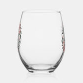 Floral Wreath “Forever & Always”  Wijnglas Zonder Voet (Links)