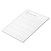 Floral Wreath gepersonaliseerd Notitieblok (Schuin)