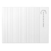 Floral Wreath gepersonaliseerd Notitieblok (Voorkant)