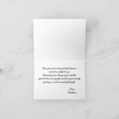 Floral Wreath Hartelijk dank Bedankkaart (Binnen)