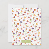 Floral Wreath House Warming Invitation Kaart (Achterkant)