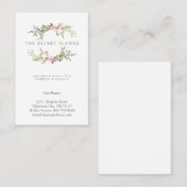 Floral Wreath in Pink Visitekaartje (Voorkant / Achterkant)