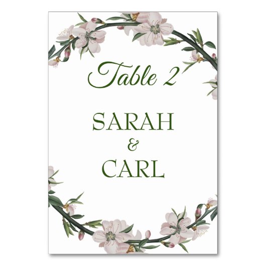 Floral Wreath Kaart (Voorkant)