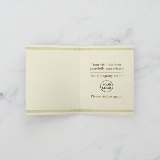  Floral Wreath, klantendank Bedankkaart (Binnen)