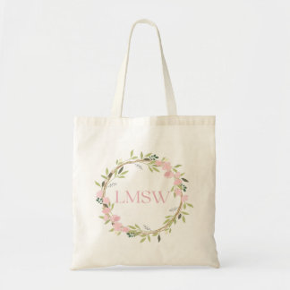 Floral Wreath LMSW Canvas tas
