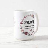 Floral Wreath Magic Mok - Mam, Oneindige Liefde (Voorkant rechts)