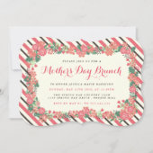 Floral Wreath Moederdag Brunch Kaart (Voorkant)