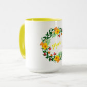Floral Wreath Mok (Voorkant links)