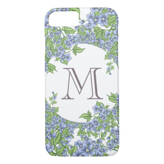 Floral Wreath Monogram Case-Mate iPhone Case (Achterkant)