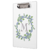 Floral Wreath Monogram Klembord (Links)