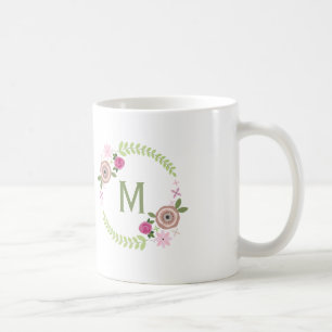 Floral Wreath Monogram Mok