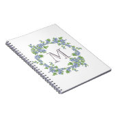 Floral Wreath Monogram Notitieboek (Rechterzijde)
