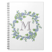 Floral Wreath Monogram Notitieboek (Voorkant)