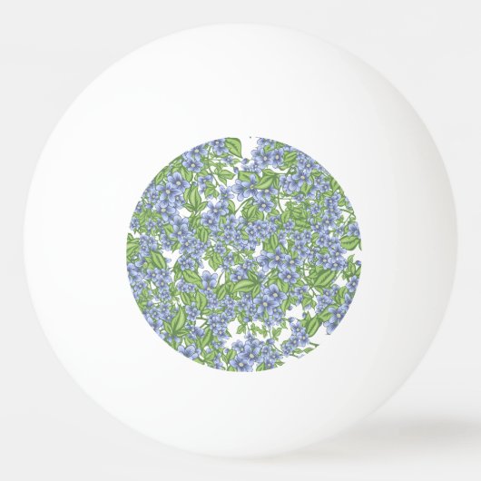 Floral Wreath Monogram Pingpongbal (Achterkant)