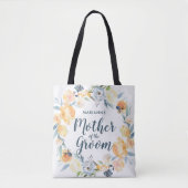 Floral Wreath Monogrammed Moeder van de Groom Tote Bag (Voorkant)