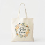 Floral Wreath Monogrammed Moeder van de Groom Tote Bag (Voorkant)