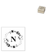 Floral Wreath Rubberstempel (Gestempeld)