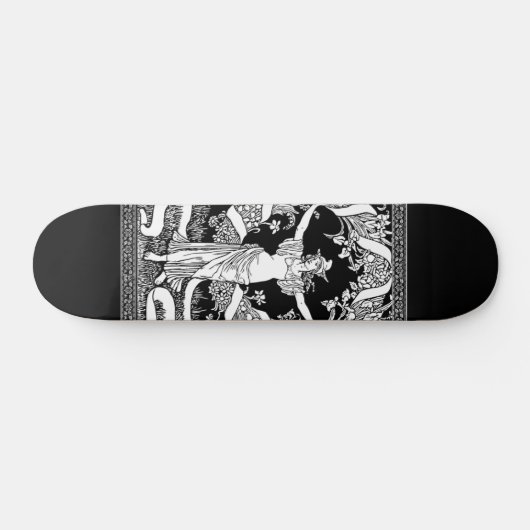 Floral Wreath Skateboard (Horizontaal)