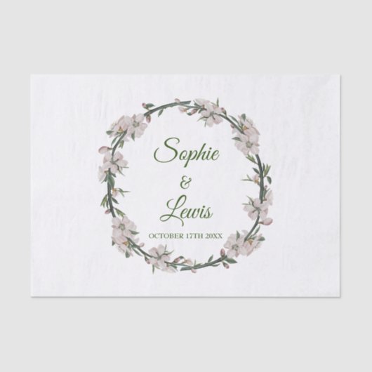 Floral Wreath Tissuepapier (Voorkant)