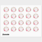 Floral Wreath Tribal Pattern Wedding for Sticker (Vel)