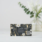 Floral Wreath Trouwgegevens Informatie QR Code Informatiekaartje (Staand voorkant)