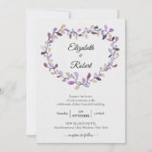 Floral Wreath | Violet roze olievlek Kaart (Voorkant)