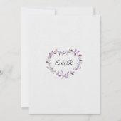 Floral Wreath | Violet roze olievlek Kaart (Achterkant)