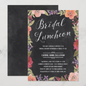 Floral Wreath | Vrijgezellenfeest Luncheon Kaart (Voorkant / Achterkant)