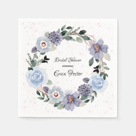 Floral Wreath Vrijgezellenfeest Servet (Voorkant)