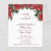 Floral Wreath Wedding Invitation Flyer (Voorkant)