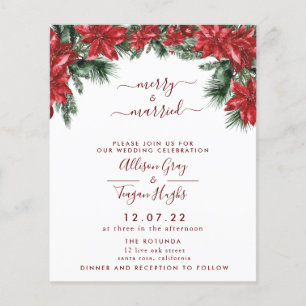 Floral Wreath Wedding Invitation Flyer