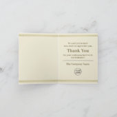  Floral Wreath, werknemer Hartelijk dank Bedankkaart (Binnen)